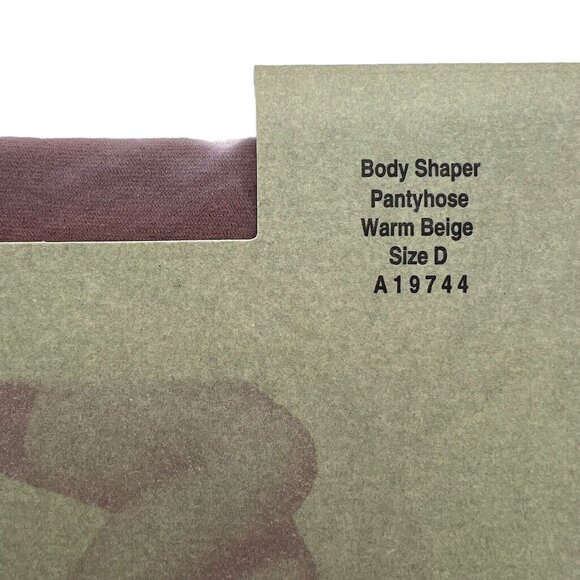 QVC Legacy Body Shaper Pantyhose Warm Beige D A19777 - Picture 2 of 5